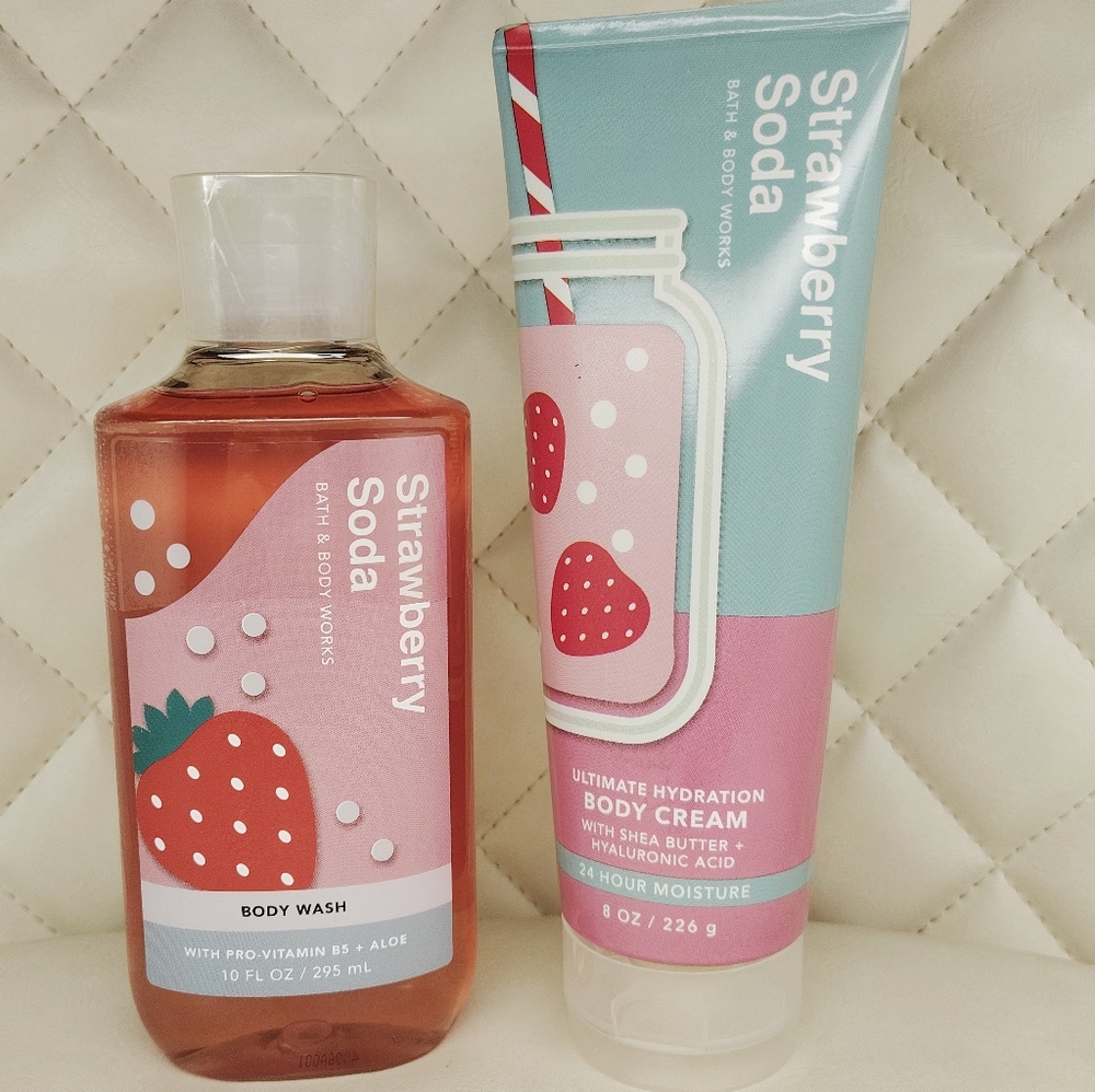 🍓 Strawberry Soda Full Size Bundle Kit ~ Ultra Shea Butter & Body Wash